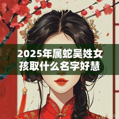 2025年属蛇吴姓女孩取什么名字好慧心巧思的女宝宝起名