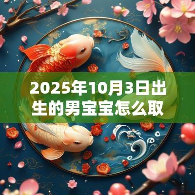 2025年10月3日出生的男宝宝怎么取名温文尔雅的名字
