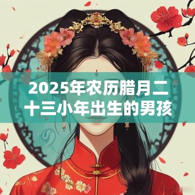 2025年农历腊月二十三小年出生的男孩取名属水令人钦羡