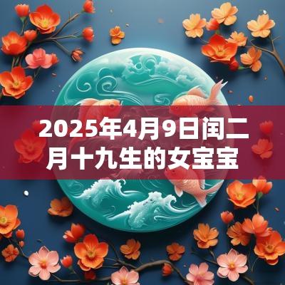 2025年4月9日闰二月十九生的女宝宝起名属火取名推荐