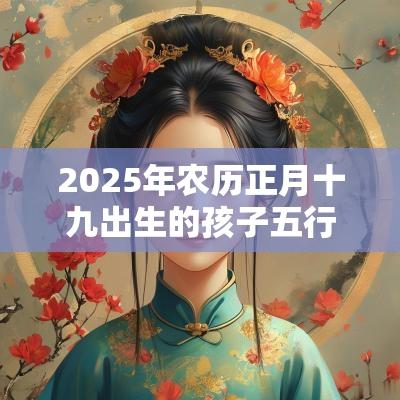 2025年农历正月十九出生的孩子五行取名打分最佳宜用字