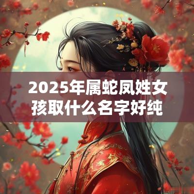 2025年属蛇凤姓女孩取什么名字好纯洁文静的女宝宝取名