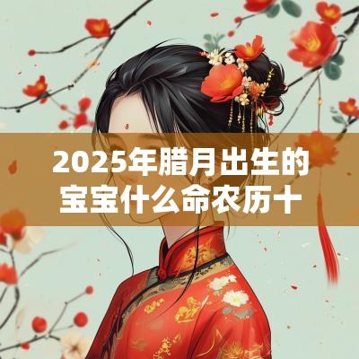 2025年腊月出生的宝宝什么命农历十二月出生取什么名字