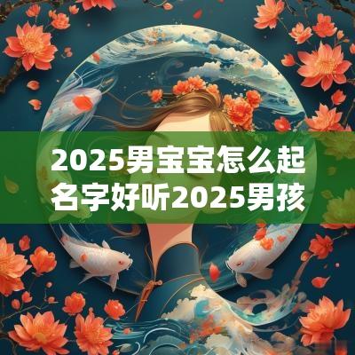 2025男宝宝怎么起名字好听2025男孩取名大全集免费