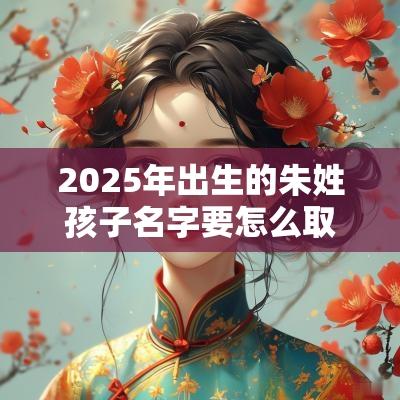 2025年出生的朱姓孩子名字要怎么取悦耳自然的宝宝名字
