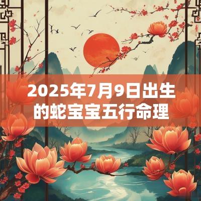 2025年7月9日出生的蛇宝宝五行命理属性名字如何旺运