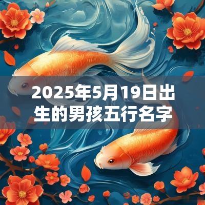 2025年5月19日出生的男孩五行名字五行不缺最佳用字