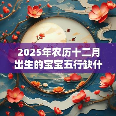 2025年农历十二月出生的宝宝五行缺什么新生儿周易取名