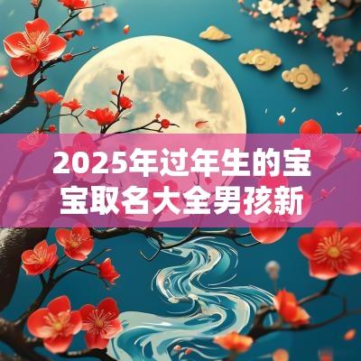 2025年过年生的宝宝取名大全男孩新年出生的宝宝取名字