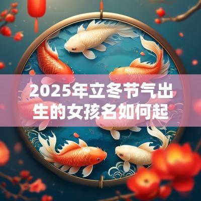 2025年立冬节气出生的女孩名如何起大吉大利的名字集锦