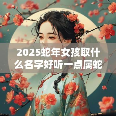 2025蛇年女孩取什么名字好听一点属蛇女孩名字最佳用字