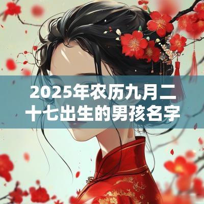 2025年农历九月二十七出生的男孩名字五行缺火怎么取名