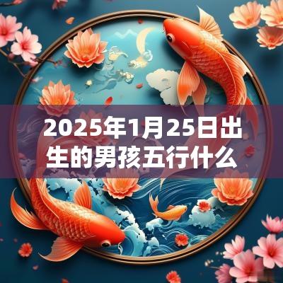 2026年1月25日出生的男孩五行什么命缺木火周易取名