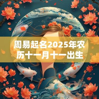 周易起名2025年农历十一月十一出生的女孩缺火取名推荐