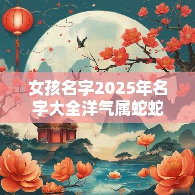 女孩名字2025年名字大全洋气属蛇蛇年女宝宝高分取名