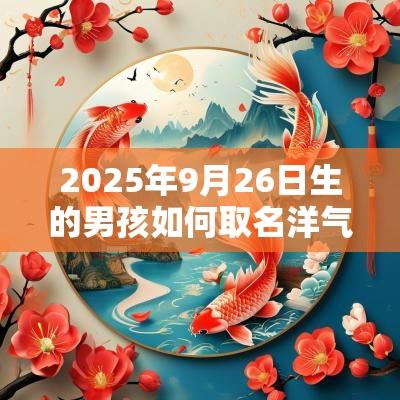 2025年9月26日生的男孩如何取名洋气大方的名字推荐