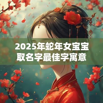 2025年蛇年女宝宝取名字最佳字寓意美好的女孩名字合集