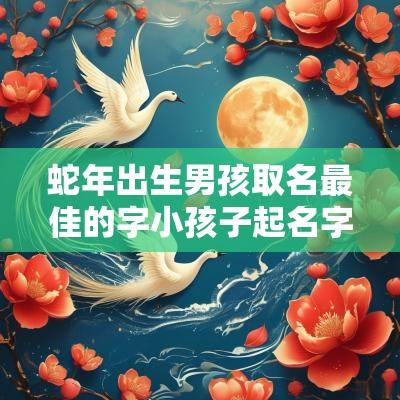 蛇年出生男孩取名最佳的字小孩子起名字大全免费2025年