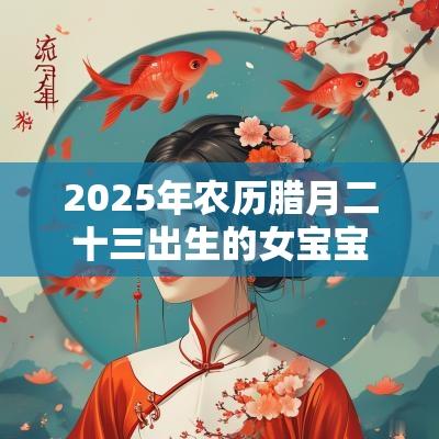 2025年农历腊月二十三出生的女宝宝五行缺火洋气的名字