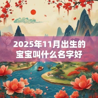 2025年11月出生的宝宝叫什么名字好取提升运势的名字