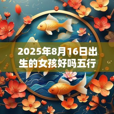 2025年8月16日出生的女孩好吗五行缺木水怎样取名字