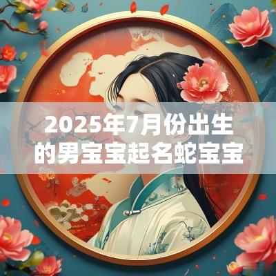2025年7月份出生的男宝宝起名蛇宝宝宜用的单字推荐