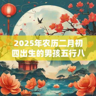 2025年农历二月初四出生的男孩五行八字解读缺金的名字