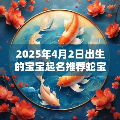 2025年4月2日出生的宝宝起名推荐蛇宝宝好听名字大全
