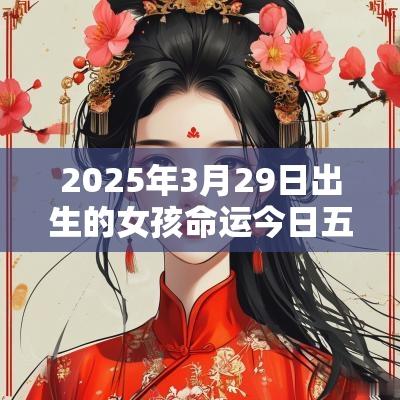 2025年3月29日出生的女孩命运今日五行不缺诗意取名
