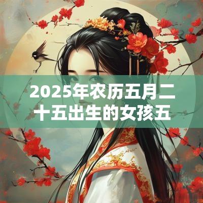 2025年农历五月二十五出生的女孩五行起名缺金的名字