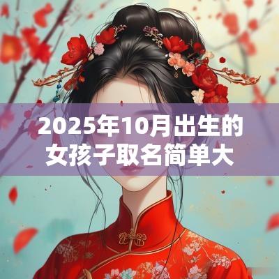 2025年10月出生的女孩子取名简单大方洋气的女孩名字