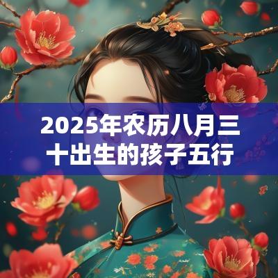 2025年农历八月三十出生的孩子五行取名打分最佳宜用字