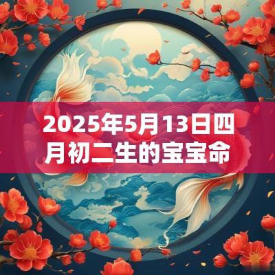 2025年5月13日四月初二生的宝宝命硬吗如何起名改命