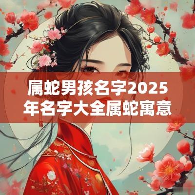 属蛇男孩名字2025年名字大全属蛇寓意好的简单男孩名字