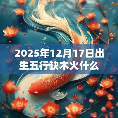2025年12月17日出生五行缺木火什么命算命取名测试