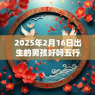 2025年2月16日出生的男孩好吗五行缺水火怎样取名字 2025年2月16日出生的男孩好吗五行缺水火怎样取名字