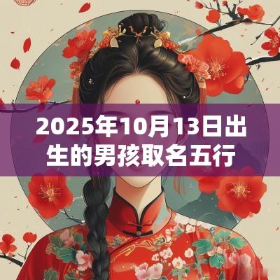2025年10月13日出生的男孩取名五行缺水大气的名字