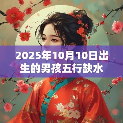 2025年10月10日出生的男孩五行缺水火八字算命取名