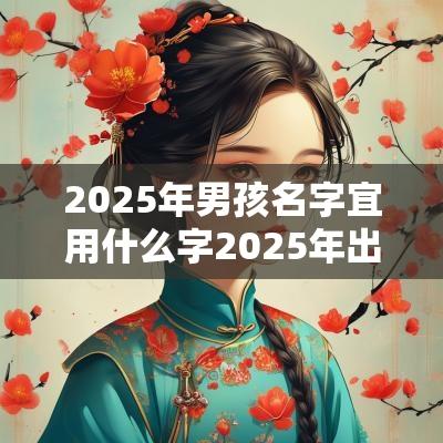 2025年男孩名字宜用什么字2025年出生的男宝宝起名