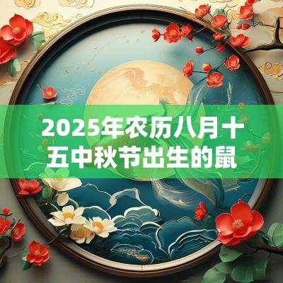 2025年农历八月十五中秋节出生的鼠宝宝好不好前途无量
