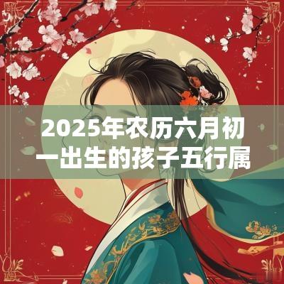 2025年农历六月初一出生的孩子五行属什么如何取名促运