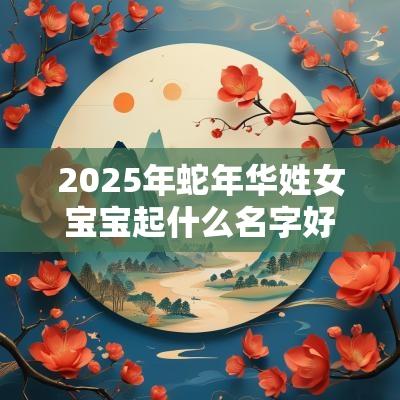 2025年蛇年华姓女宝宝起什么名字好优雅脱俗的女孩取名