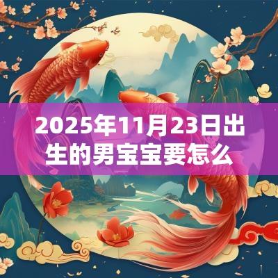 2025年11月23日出生的男宝宝要怎么取名新颖的名字