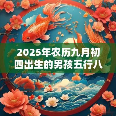 2025年农历九月初四出生的男孩五行八字解读缺火的名字