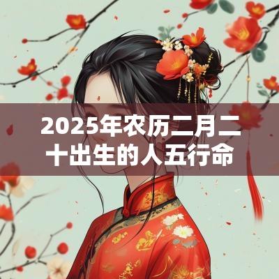 2025年农历二月二十出生的人五行命理属性如何取名旺运