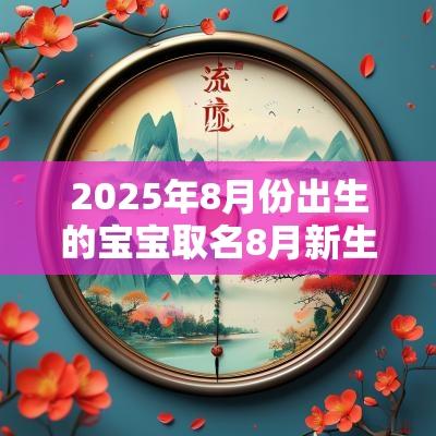 2025年8月份出生的宝宝取名8月新生儿起名字大全免费