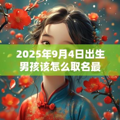 2025年9月4日出生男孩该怎么取名最佳属蛇男宝宝名字