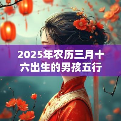 2025年农历三月十六出生的男孩五行缺什么今日八字取名