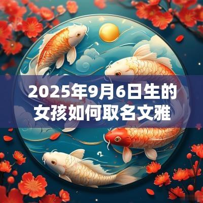 2025年9月6日生的女孩如何取名文雅有内涵的名字大全