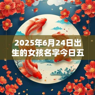 2025年6月24日出生的女孩名字今日五行不缺免费取名